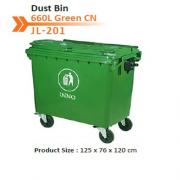 Dust Bin 660 L Green CN